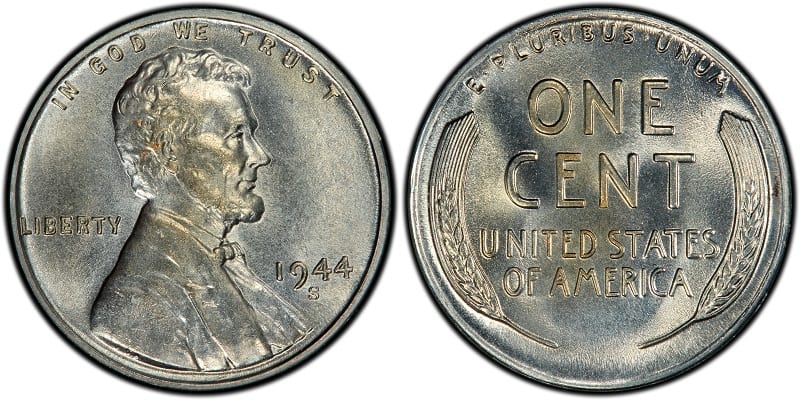 1944-S Lincoln Steel Penny 