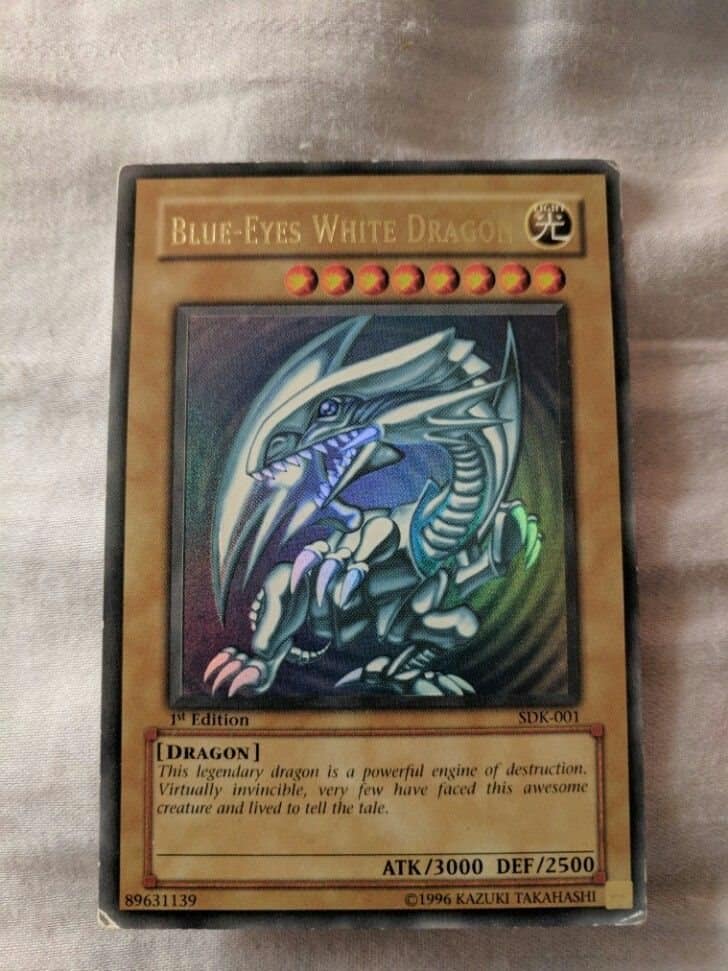 First Edition Blue Eyes White Dragon
