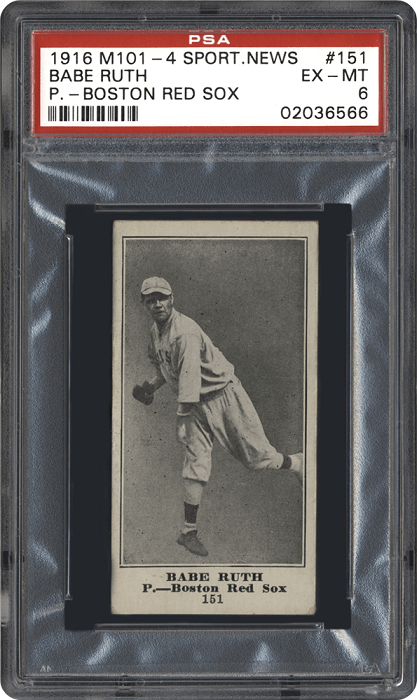Sporting News Babe Ruth Rookie Card 