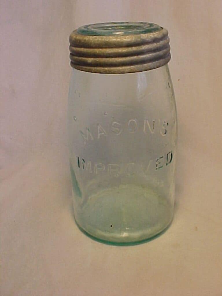 Real Vintage Clear Glass Mason Jars without Lids / Atlas Strong Shoulder  Mason & Lamb Mason Large Jars / Antique Quart-Sized Mason Jars