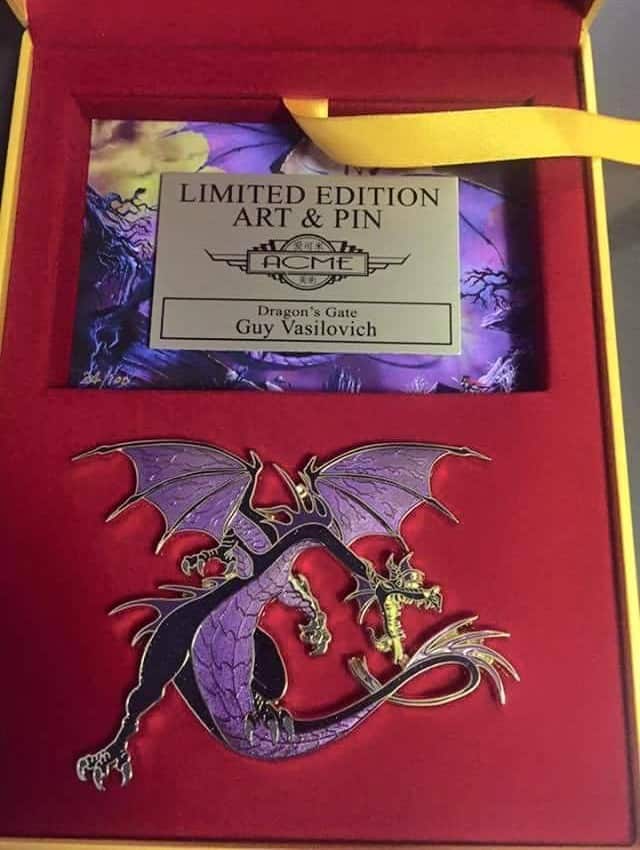 Super Jumbo Maleficent Dragon Gate Pin