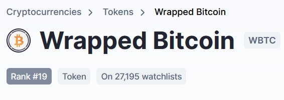 Wrapped Bitcoin 