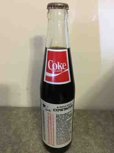 Dallas Cowboys Coke Bottle