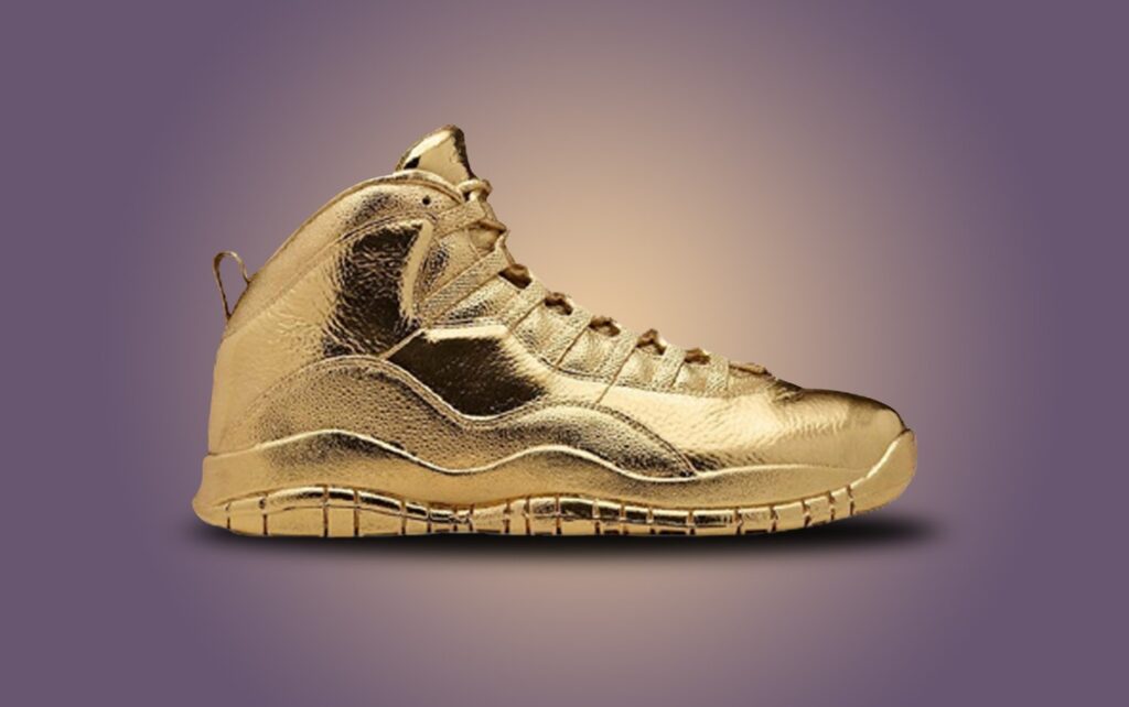 Solid Gold OVO Air Jordans
