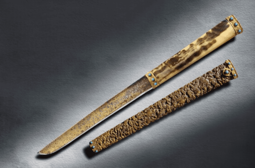 سكين صيد إمبراطوري من فترة Qianlong