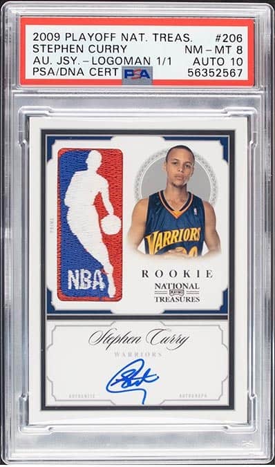 La NBA Trading Card firmada por Stephen Curry fue la más cara de la historia (FOTOGRAFÍA gentileza Rarest).
