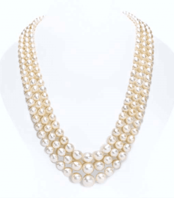 The Spectacular Three-Strand Pearl Necklace