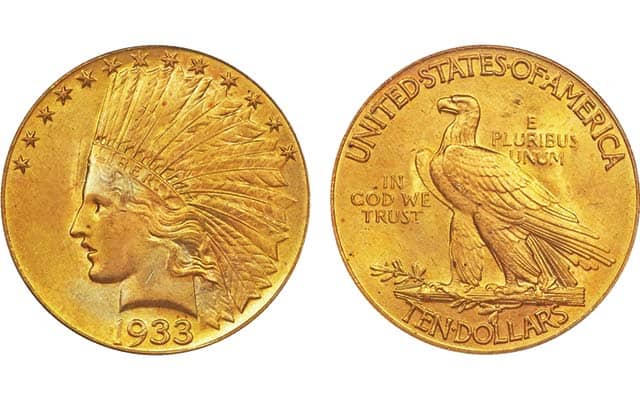 1933 Indian Head Gold Eagle