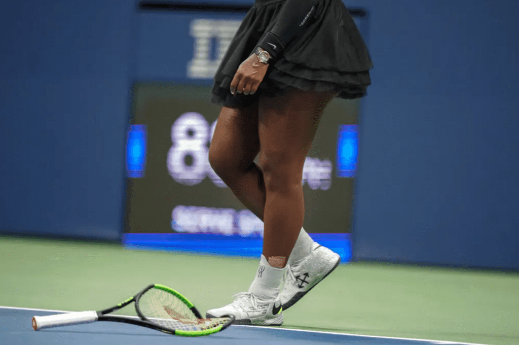 Serena Williams’ Smashed Racket