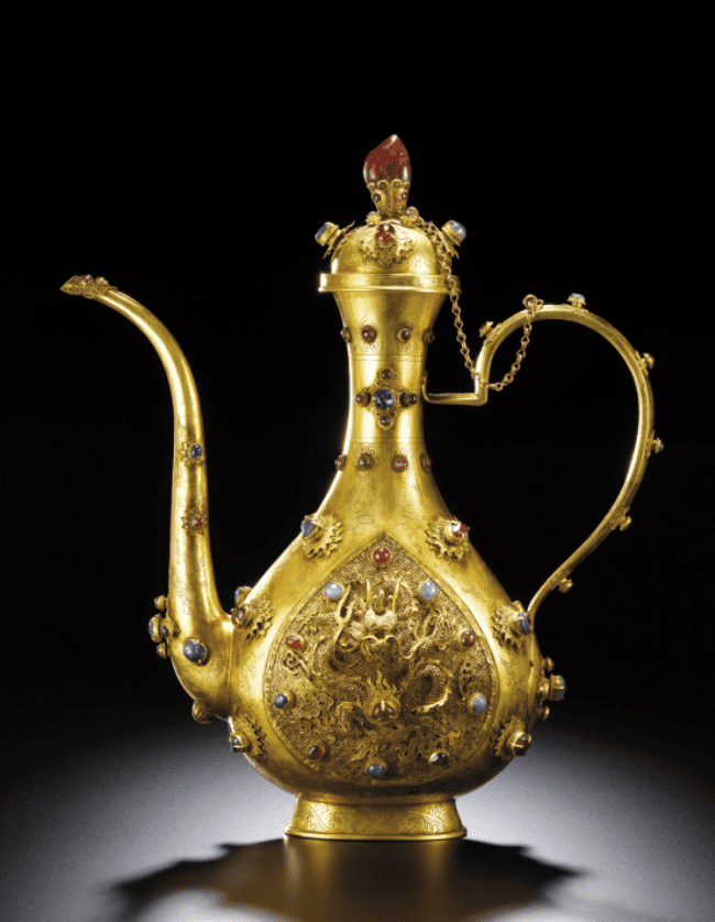The Golden Ewer From the Ming Dynasty