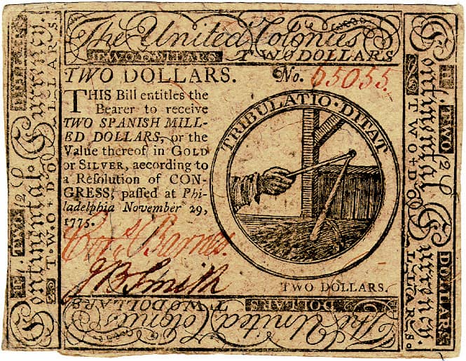 $2 Continental Note