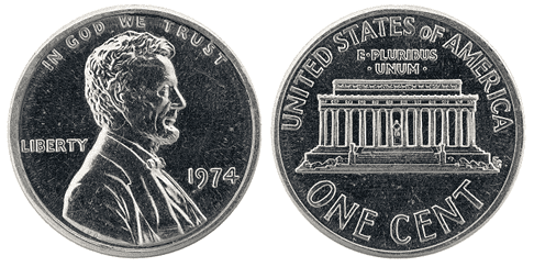 1973 Aluminum Penny
