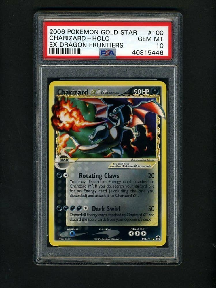 Gold Star EX Dragon Frontiers Charizard