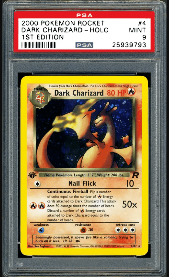 Dark Charizard-Holo 1st Edition Nintendo Pokémon Rocket