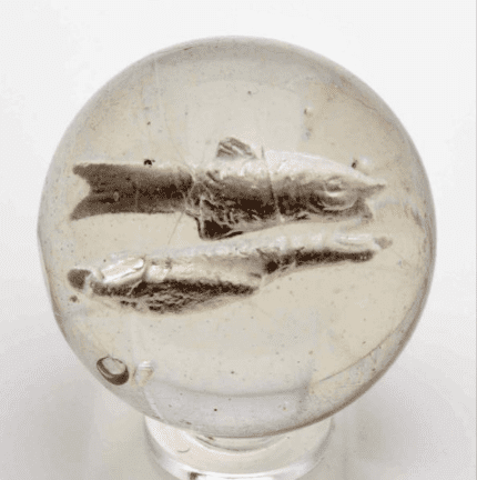 Double Figured Fish Sulphide Marble