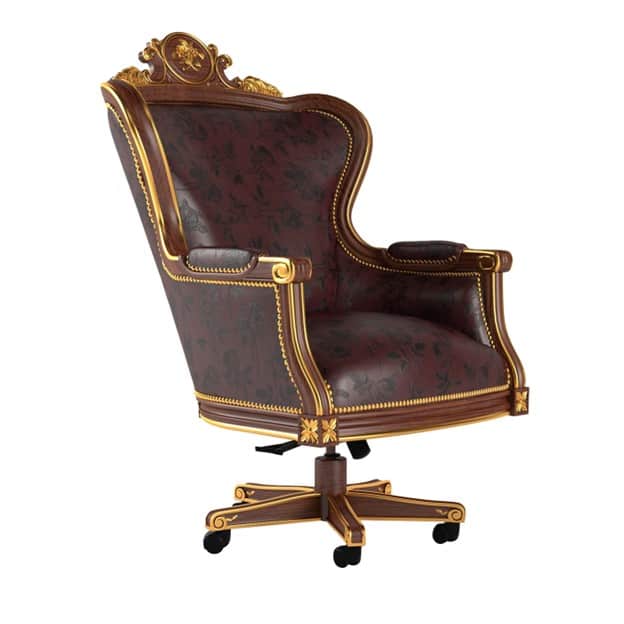 Luxury Classic Style Swivel Armchair