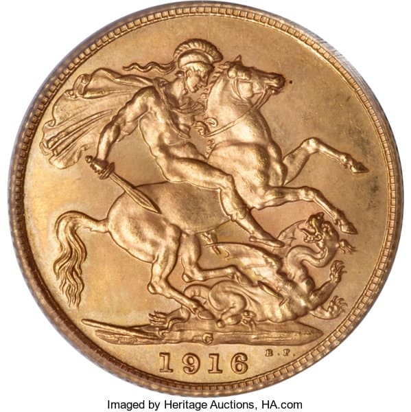 1916 C Gold Sovereign