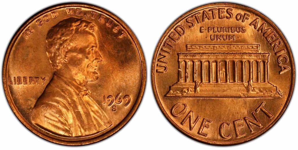 1969-S Lincoln Cent- Doubled Die Obverse