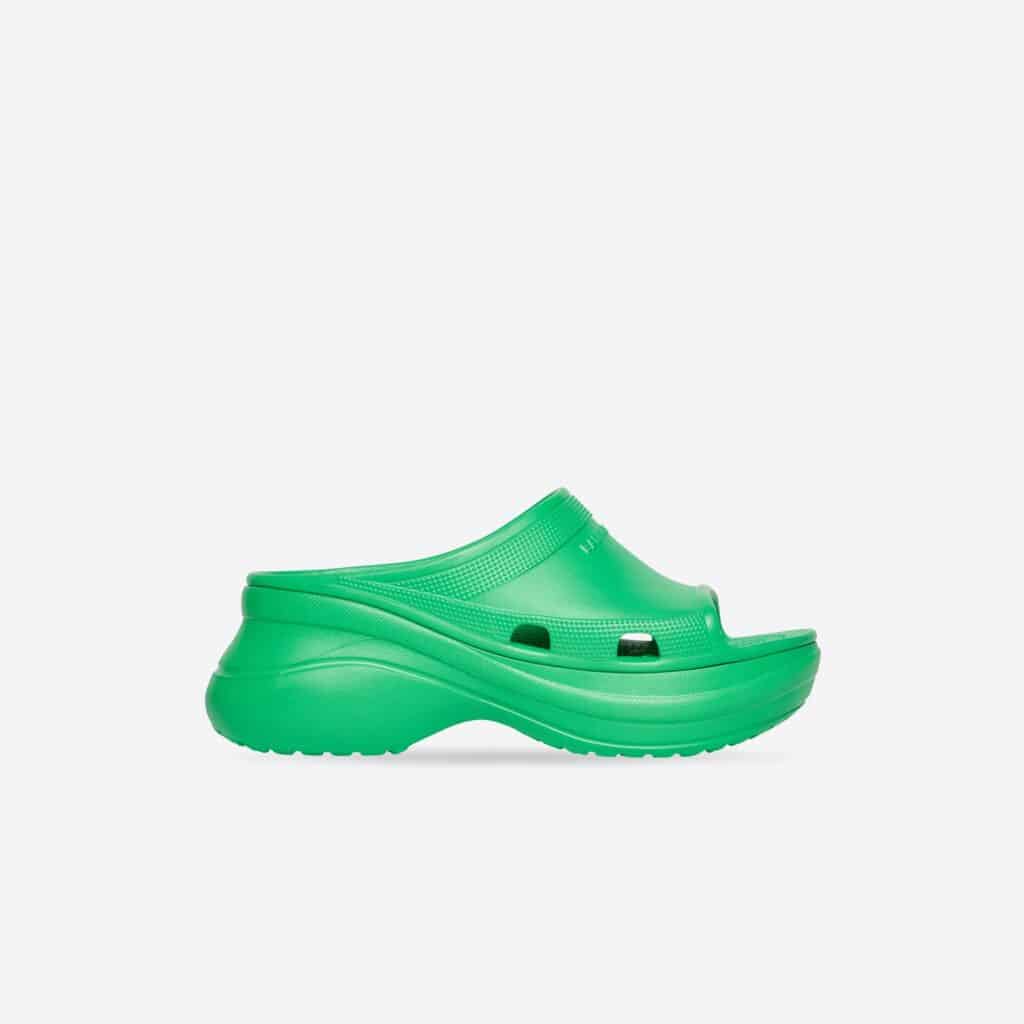 Crocs Green Slide Sandals