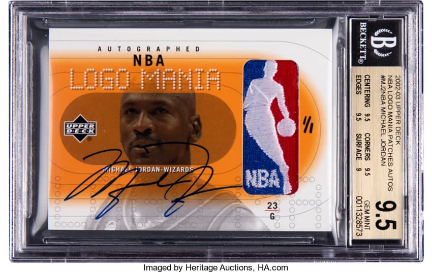 2002-03 #MJ2NBA Upper Deck NBA Logo Mania Michael Jordan Logoman Autograph 1/1 #MJ2NBA