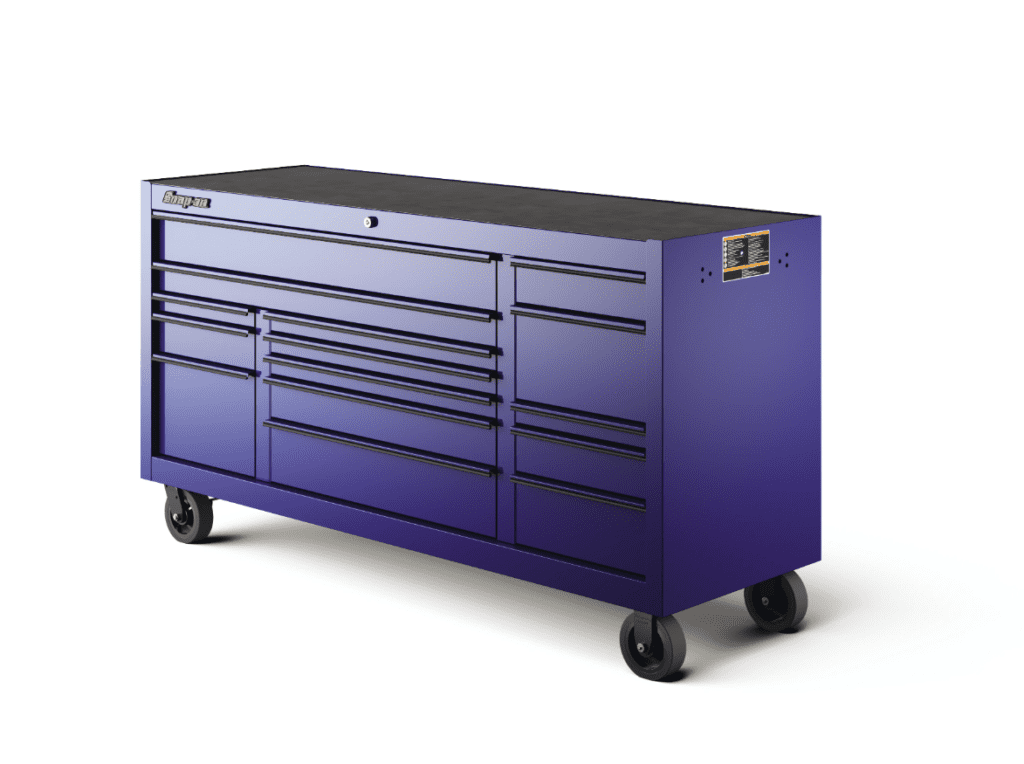 73" 15-Drawer Triple-Bank Classic Series Roll Cab with Power Drawer