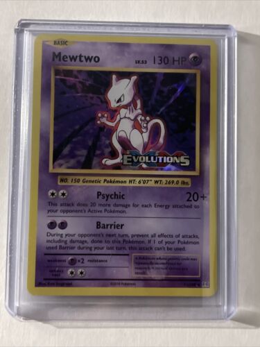 Mewtwo Pokémon Card XY Evolutions Staff Pre-release