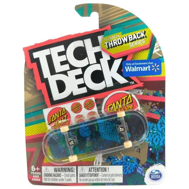 Tech Deck Throwback Series Santa Cruz Skateboards Aquatic Night Fingerboard