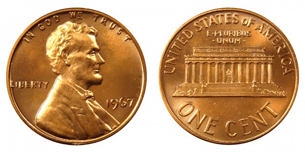 1967 Penny With No Mint Mark