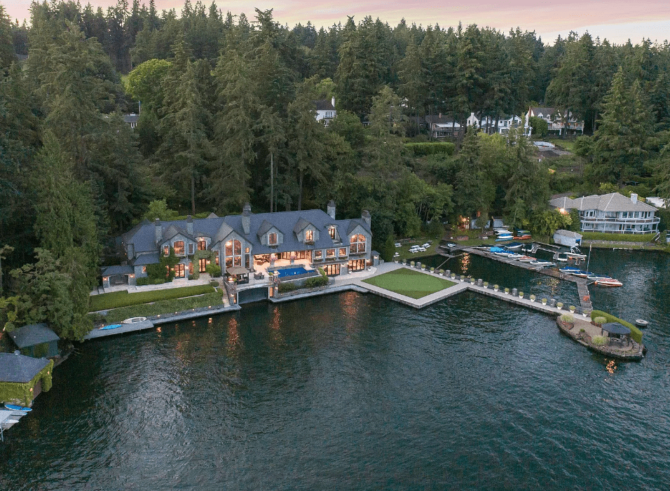 The Custom Mansion on Oswego Lake
