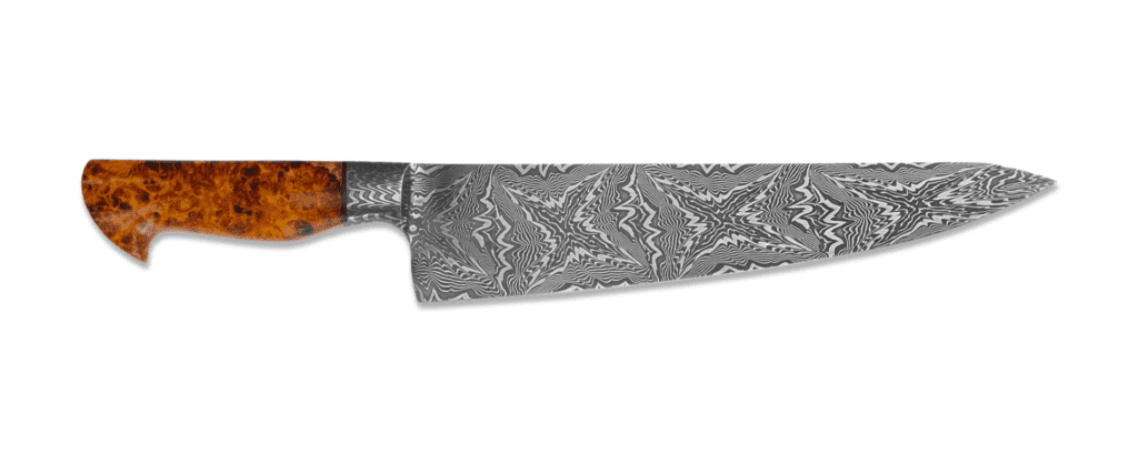 Wilburn Forge Integral Mosaic Pattern Damascus Steel Knife