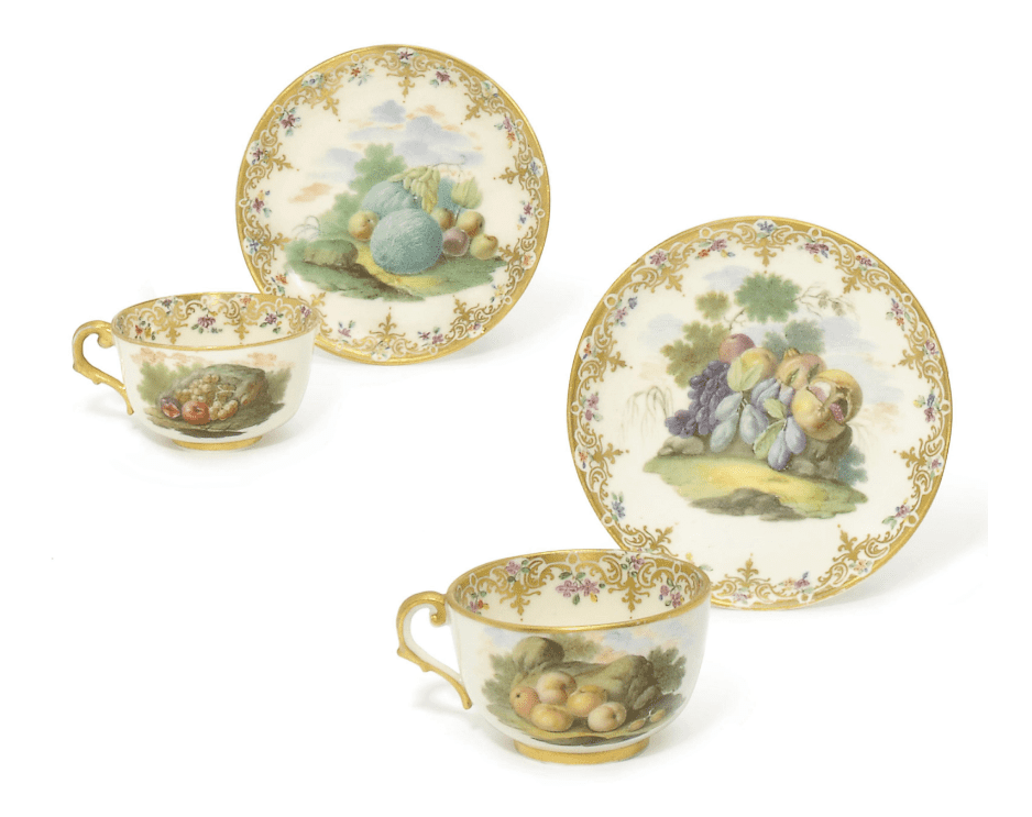 A Pair of Teacups and Saucers