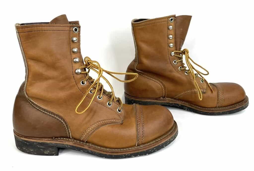 Men’s Red Wing Brown Tan Leather Work Boots