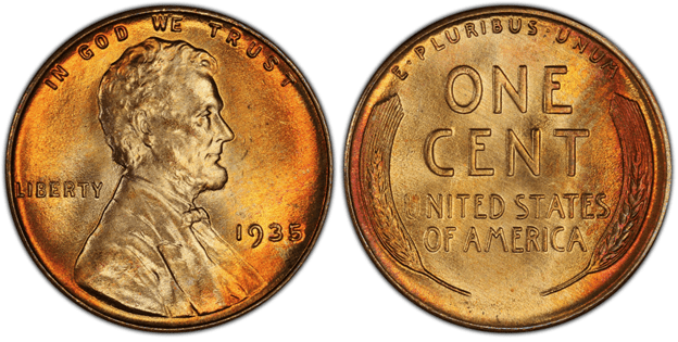 one cent 1935