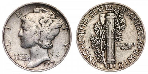 1921 and 1921-D Mercury Dime