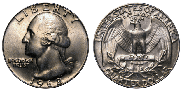 1968 D Quarter