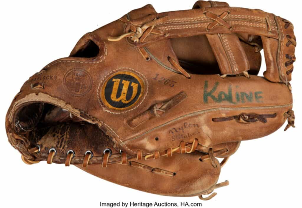 1973 Al Kaline Game Used Outfielder’s Glove