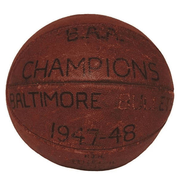 1947-48 Baltimore Bullets BAA Championship Basketball