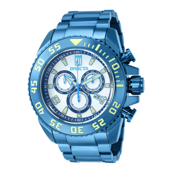Invicta Jason Taylor Blue and Crystal Watch