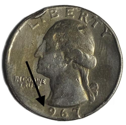 1967 Rim Error Quarter