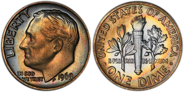 1969 Dime With No Mint Mark