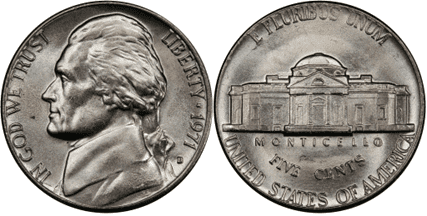 1971 D Nickel