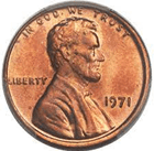 1971 Penny With No Mint Mark