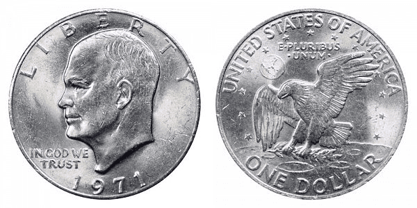 1971(Copper-Nickel clad) Silver dollar