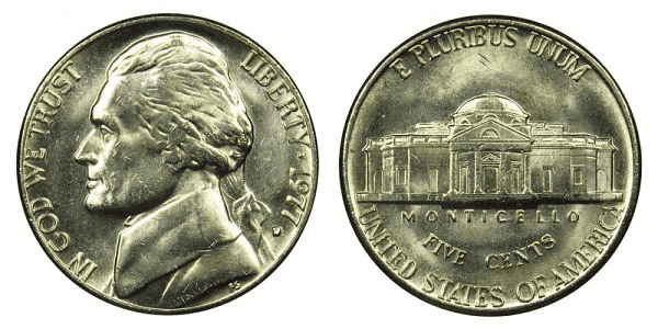 1977 D Nickel