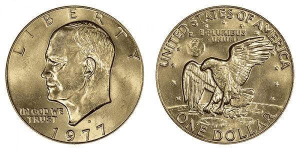 1977-D Silver dollar