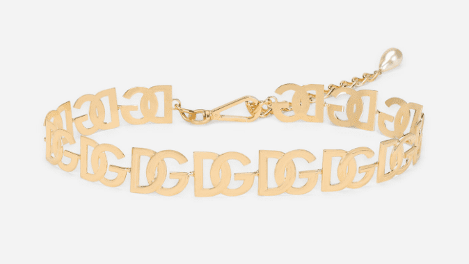 Dolce & Gabbana Logo Chain Belt
