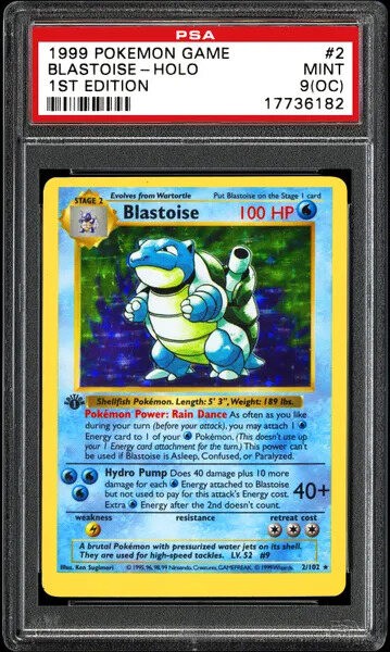 First Edition Holographic Blastoise