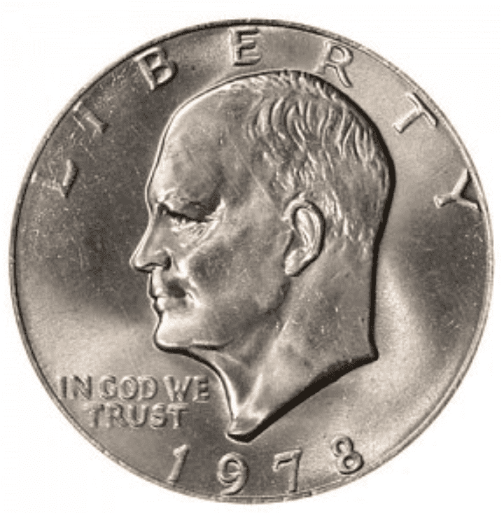 1978 P Silver dollar (No mint mark)