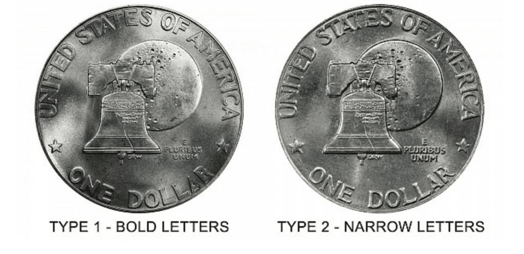 1976 dollar coins have two reverse versions