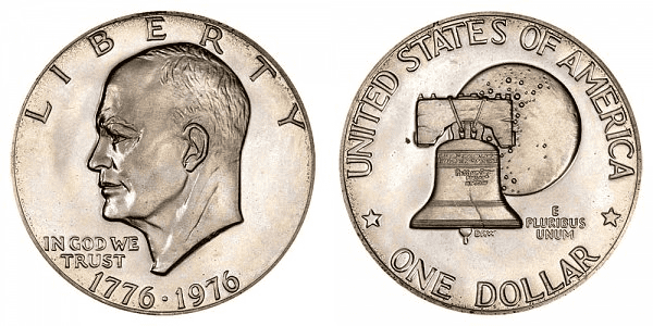 1976 Dollar: 40% Silver - Type 2